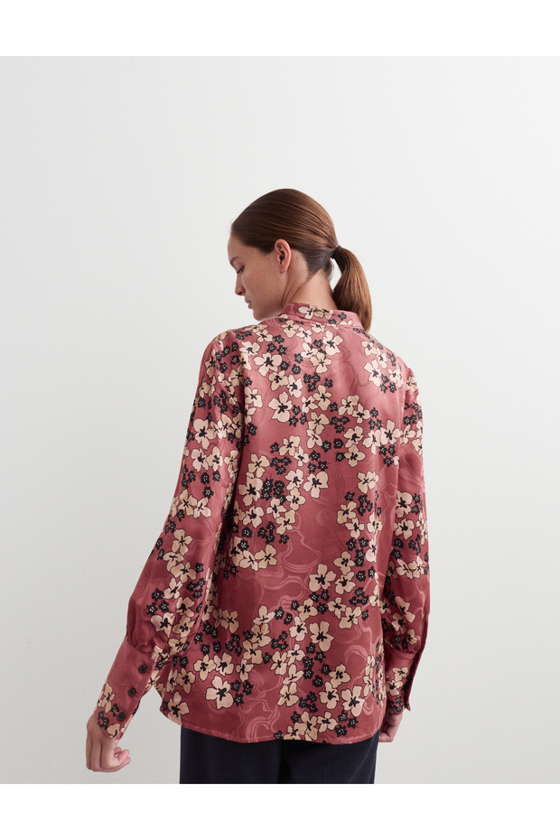 Çiçek Desenli Bluz - 6
