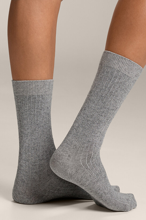 Klasik modal karışımlı ve %13 kaşmir çorap - 2