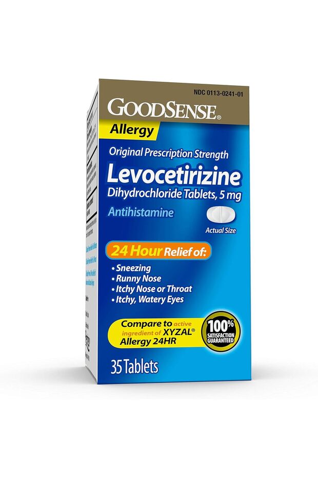 Levocetirizine Dihydrochloride Tablets, Antihistamine, 5 mg, 35 Count
