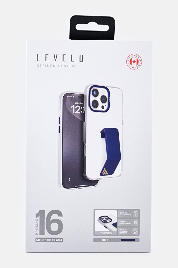 جراب مورفيكس كلارا جريب الواقي لهاتف آيفون 16 برو ماكس، شفاف - 2