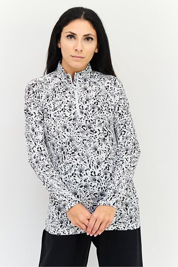 Women Sportswear Fit Long Sleeve Training Sweatshirt, Multicolor
