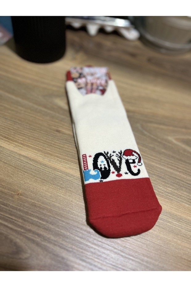 Women's Thermal Christmas Themed Towel Socks