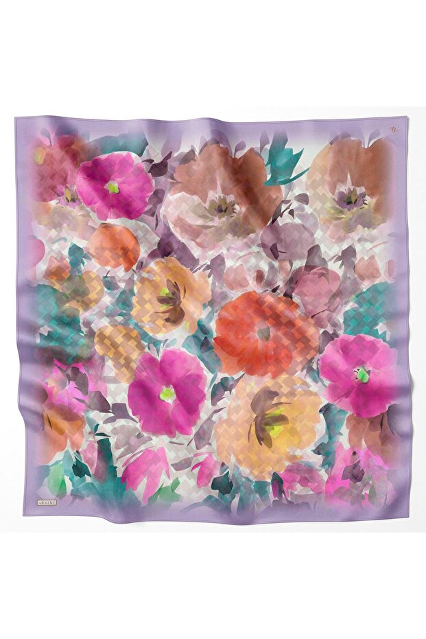 Eșarfă de mătase - 9103D-51 - Tivil - 1