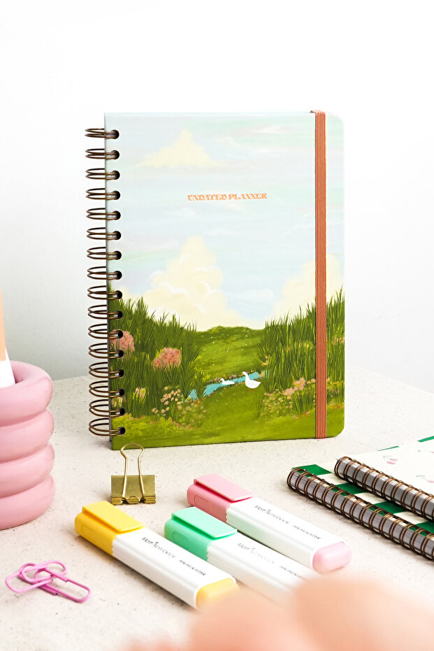 A5 Spiralli Süresiz Planlayıcı Ajanda Manzara - 3