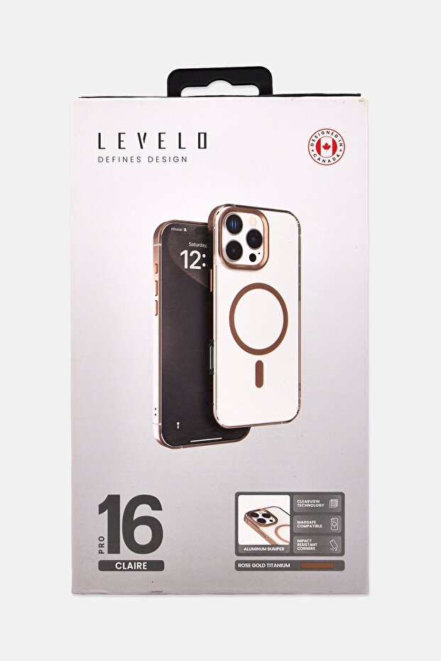 جراب حماية كلير ماجسيف لجهاز iPhone 16 Pro، بني - 4