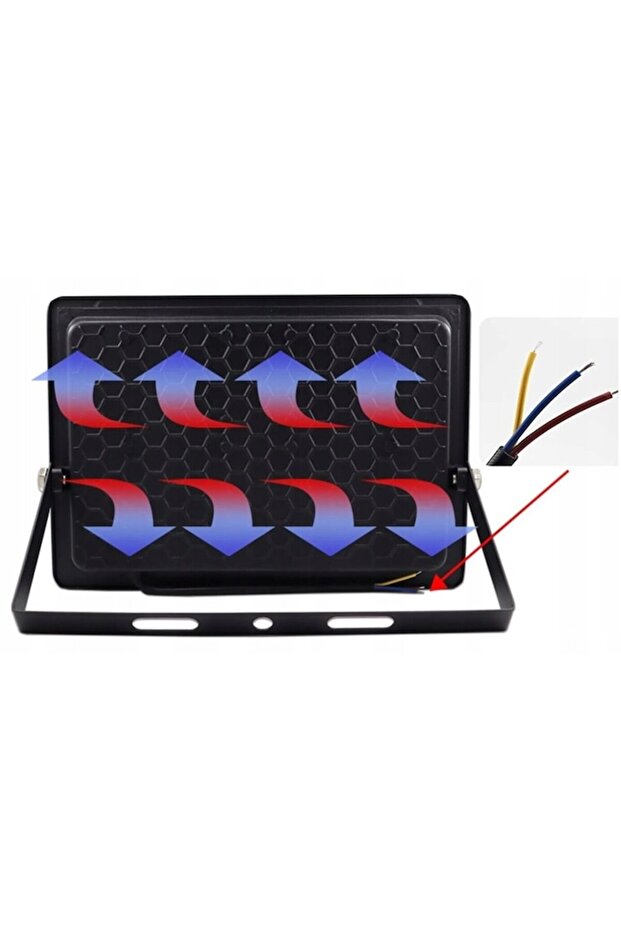 LED Projector 200W Slim, 6500K, Cold Light - 2