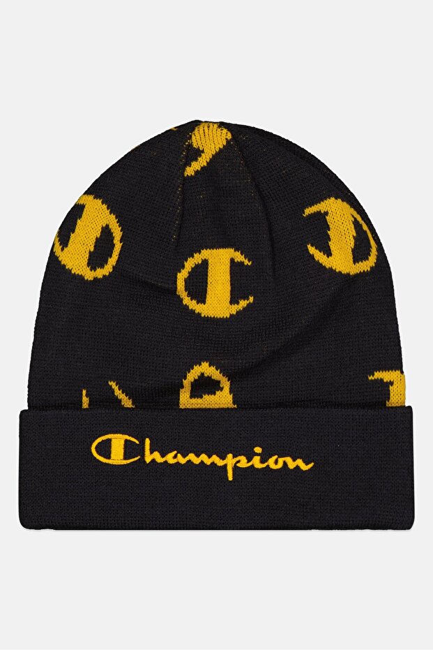 Men Embroidered Script Logo Beanie, Multicolor - 1