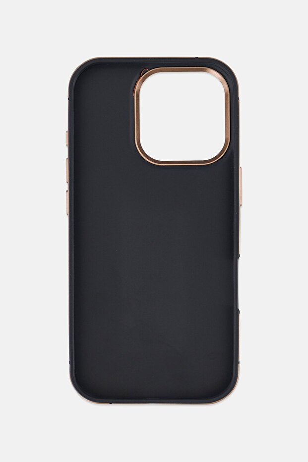 جراب حماية جلدي ثنائي اللون لهاتف iPhone 16 Pro، متعدد الألوان - 3