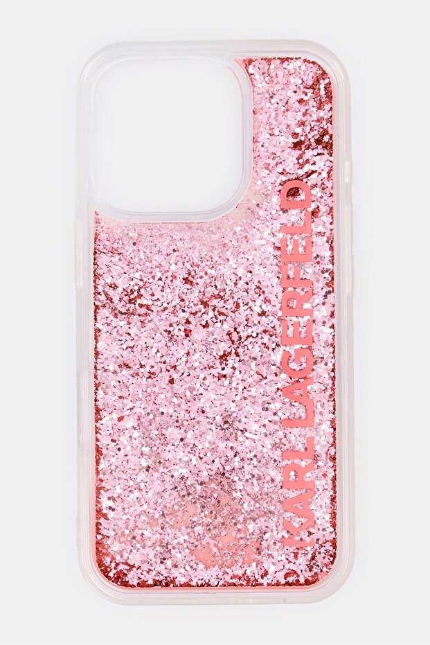 iPhone 16 Pro Liquid Glitter Protective Case, Pink