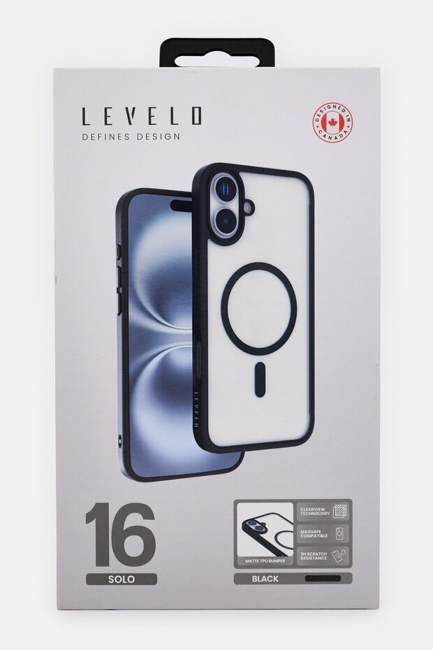 جراب حماية ماجسيف لجهاز iPhone 16، أسود - 2