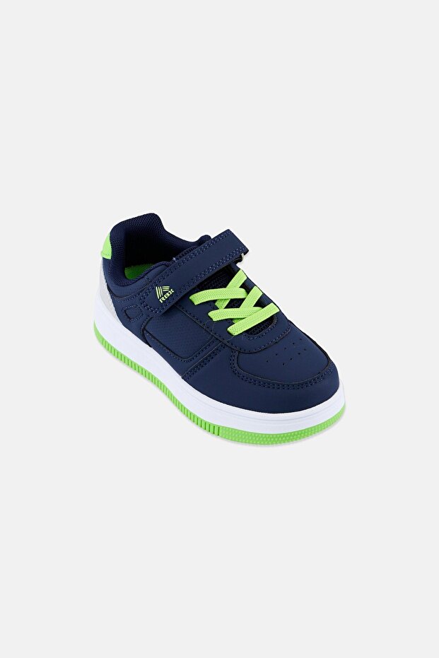 Toddlers Boy Velcro Closure Outdoor Shoes, Navy Blue