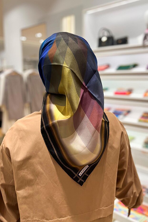 Eșarfă de mătase - 9112D-15 - Tivil - 3