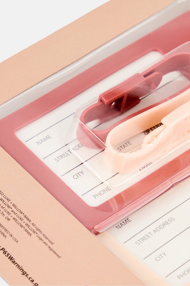 عبوة من قطعتين من علامات الأمتعة، متعددة الألوان - 3