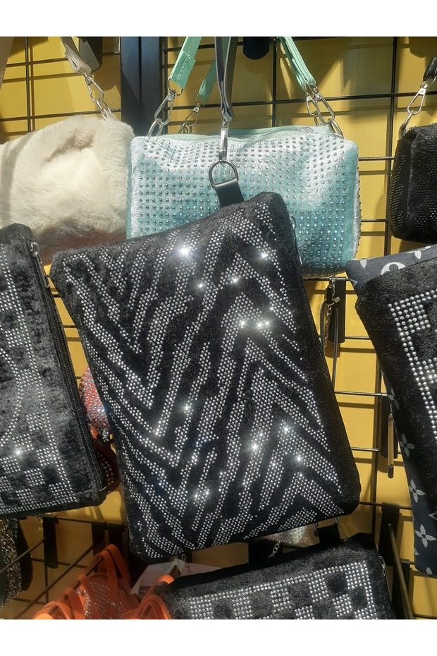 حقيبة يد مرصعة بالأحجار - 1