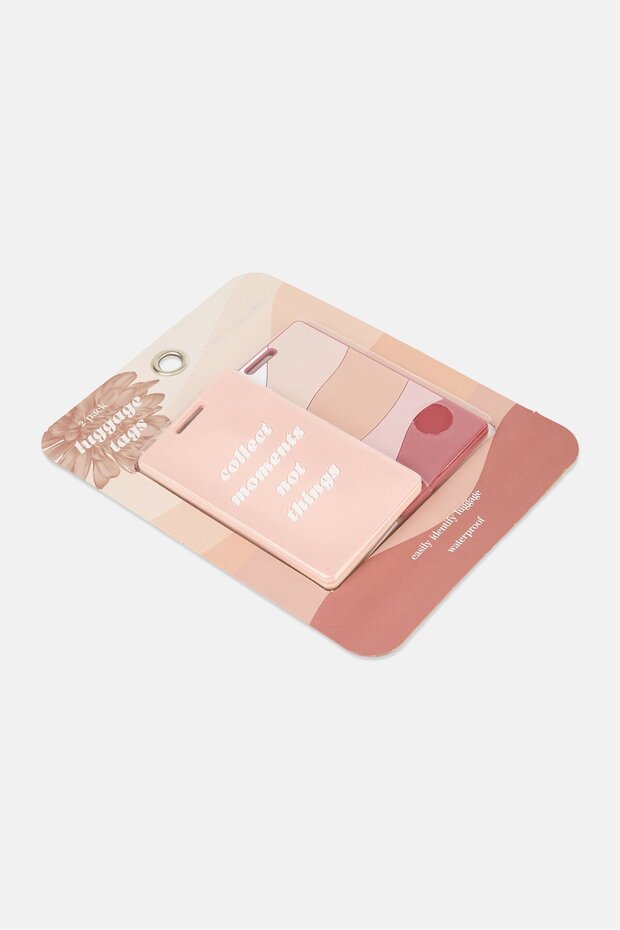 عبوة من قطعتين من علامات الأمتعة، متعددة الألوان - 2