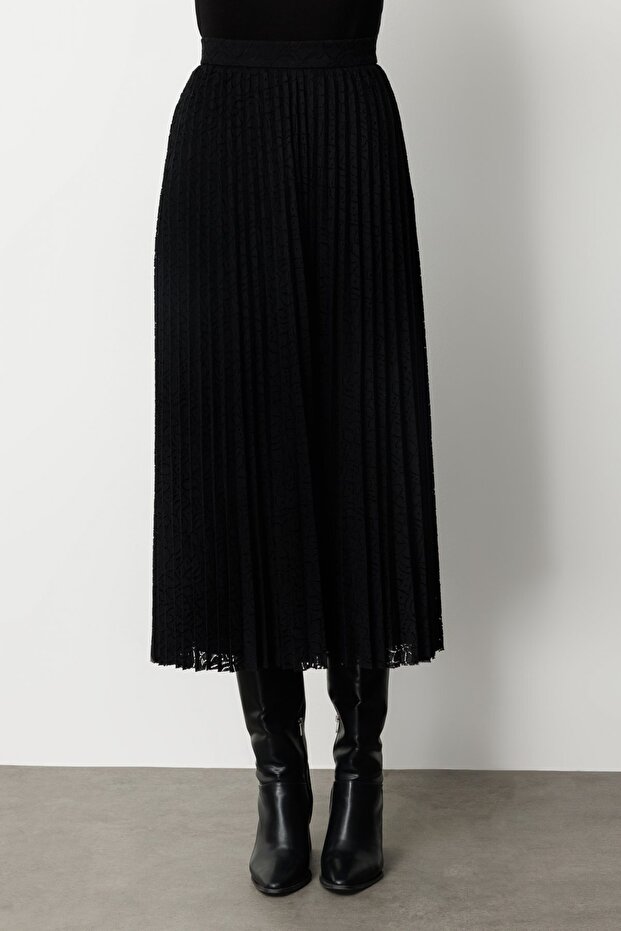 Dantelli Piliseli Etek - 3