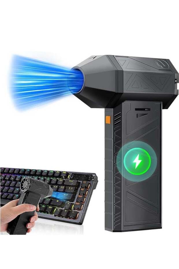 Jet Dry Mini Blower, Electric Air Duster 130000RPM Adjustable Compressed Air Duster for Computer