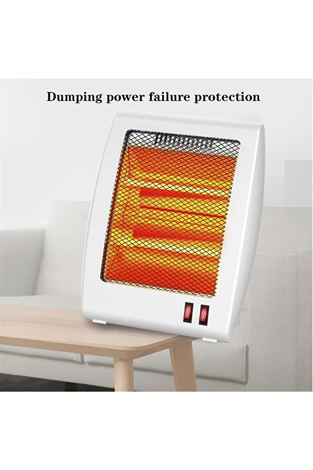 Compact Portable Heater | Dual Settings, Hidden Handle, Tip-Over Safety, Radiant He - 5