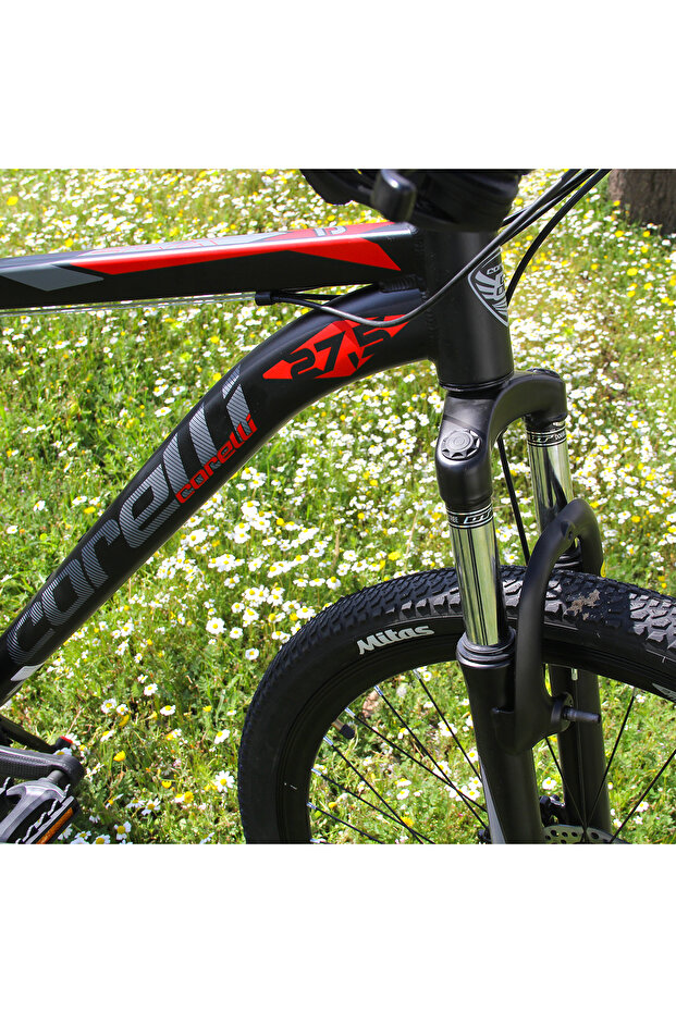 Felix 2.1 - 20'' Kadro - 27.5 Jant - Dağ Bisikleti - Siyah - Kırmızı / Gri - 8