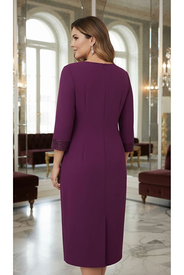 Krep Anne abiye elbise - 6