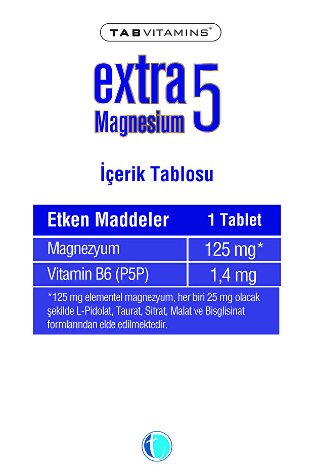 Extra5 Magnesium 60 Tablet - 3