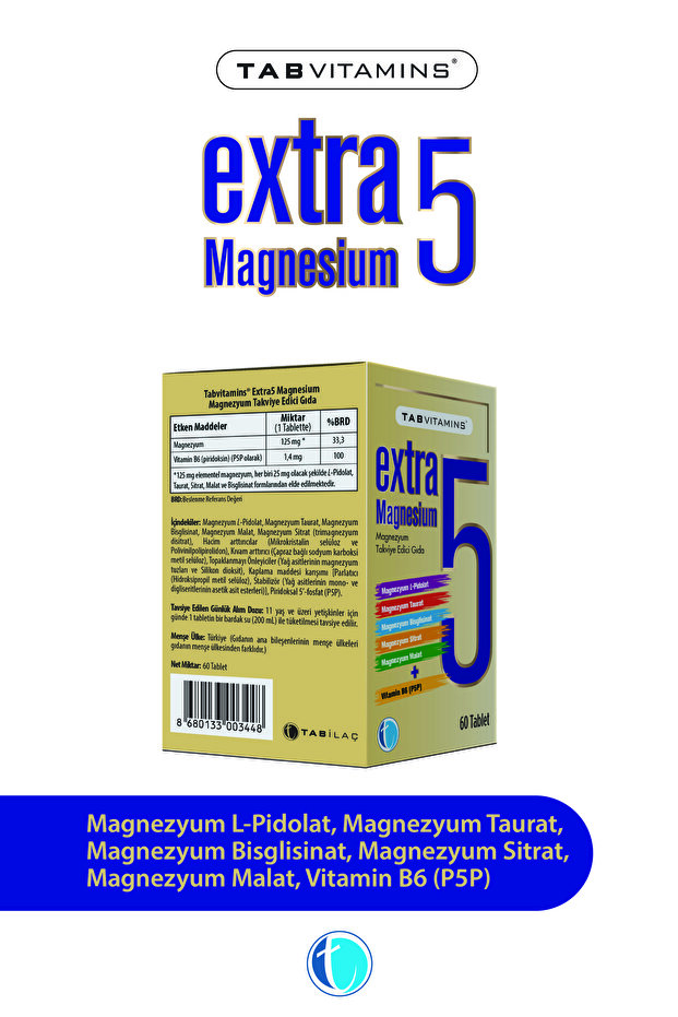 Extra5 Magnesium 60 Tablet - 2