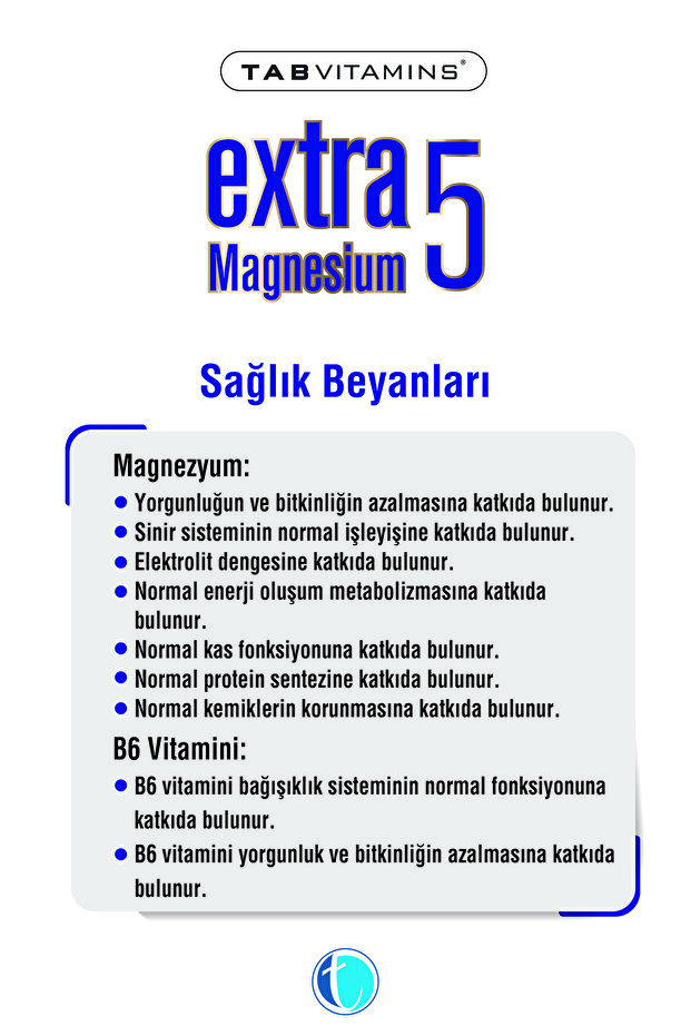 Extra5 Magnesium 60 Tablet - 5