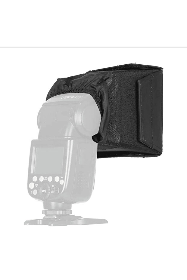 Mini softbox SB1010 universal textile bounce-diffuser 10x10cm for speedlite flashes - 3