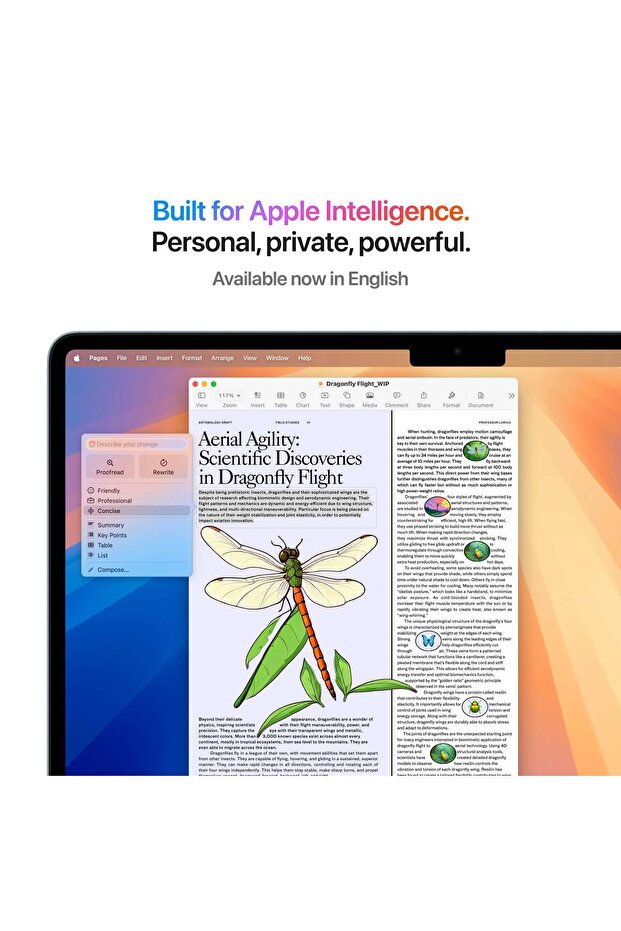 MacBook Air 13", M4 processor, 10 CPU cores and 10 GPU cores, 16GB, 512GB, Silver, INT KB - 4