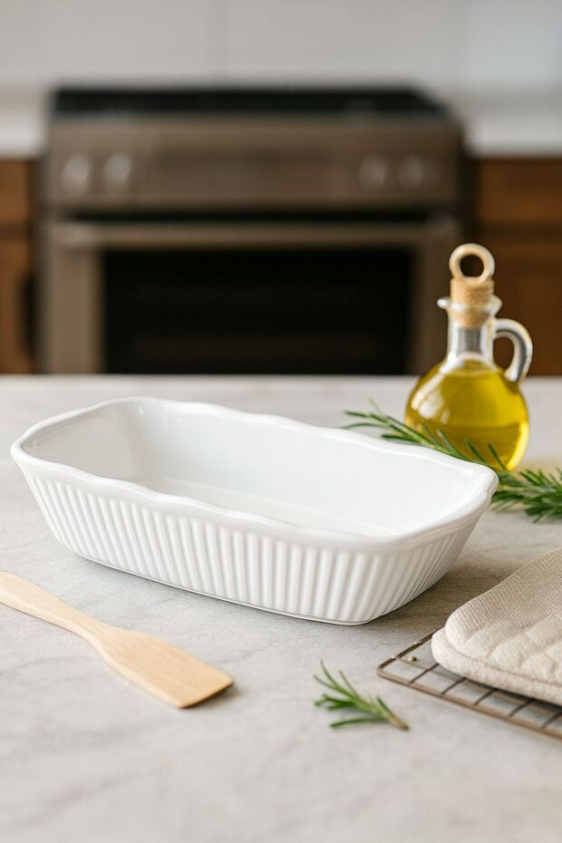 وعاء فرن سيراميك مستطيل الشكل - 3