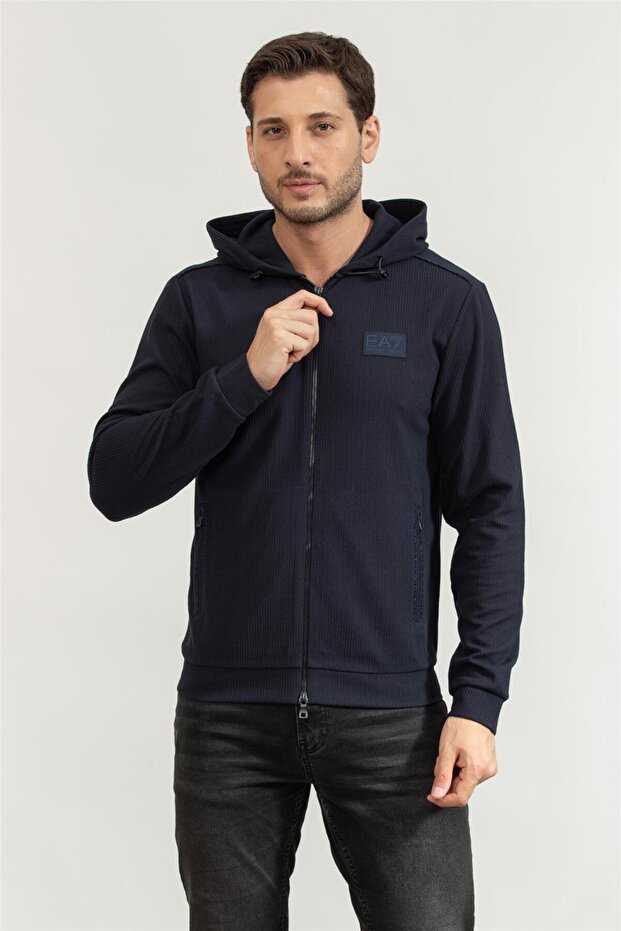 Erkek Kapüşonlu Sweatshirt - 1