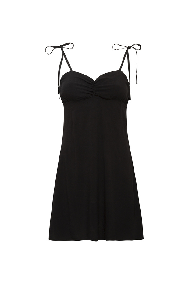 Büzgülü Elbise - 1