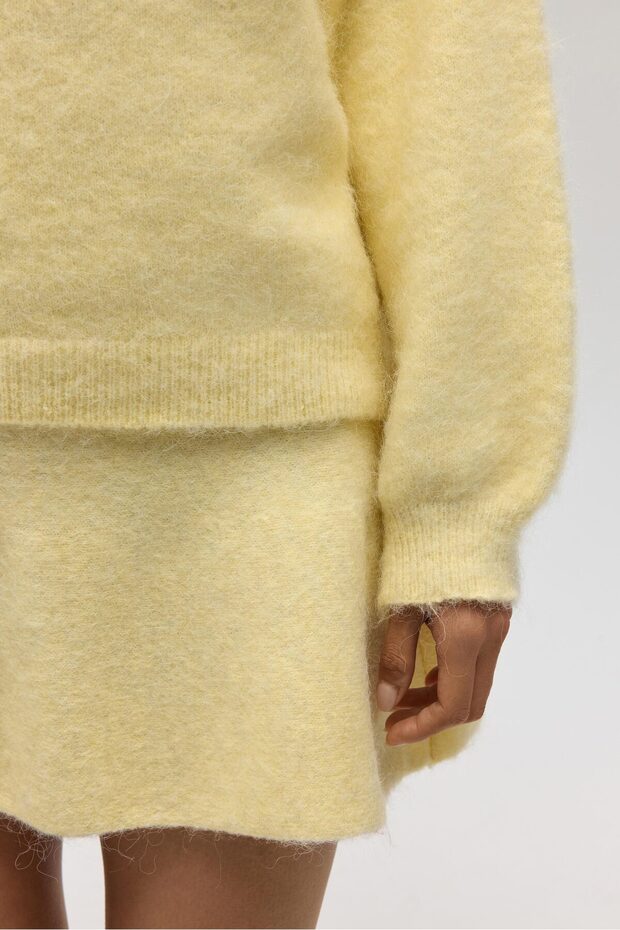 Zerium Basic V Yaka Sarı Triko Kazak - 8