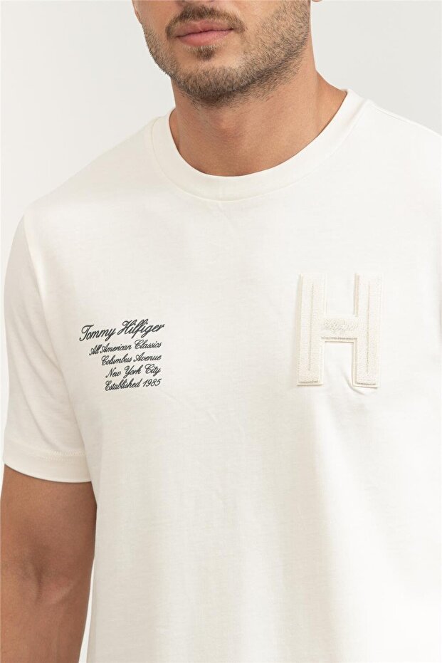 Erkek Bisiklet Yaka T-Shirt Sarı - 4