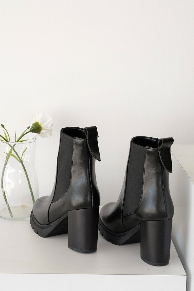 Kalın Topuklu Bot - 4