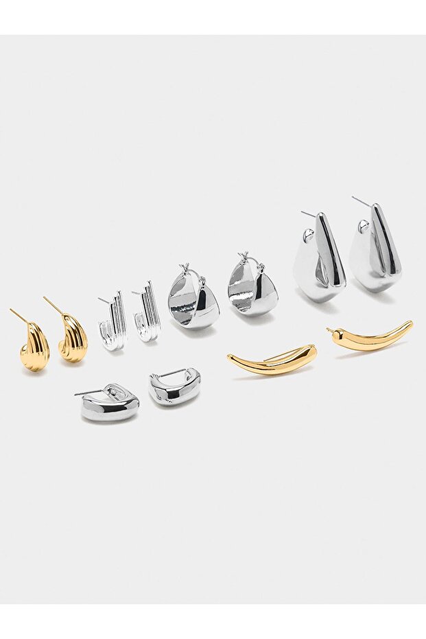 Çift Renkli Küpe Seti - 2