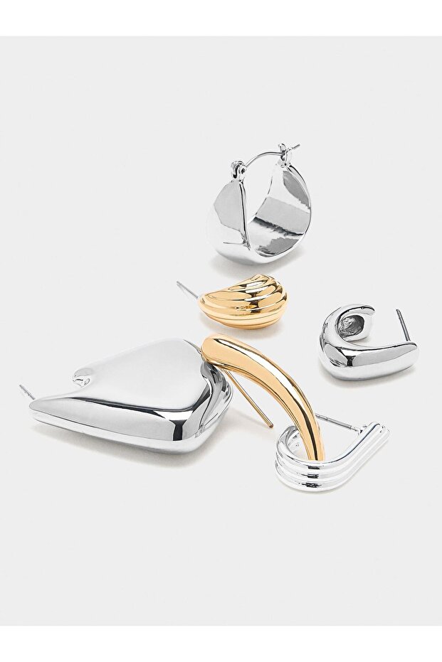 Çift Renkli Küpe Seti - 3