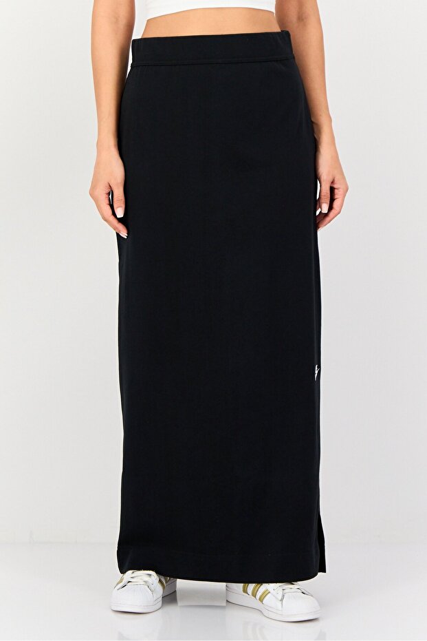 Women Standard Fit Outdoor Maxi Skirts, Black