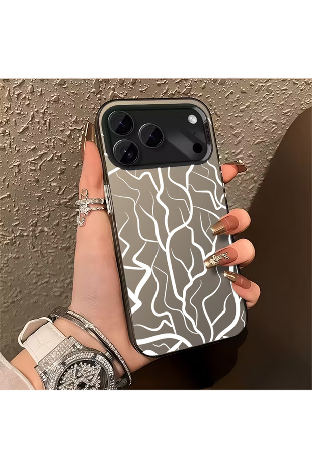 iPhone 17 Pro Compatible Printed Luxury Dirt-Resistant Phone Case Mk01A