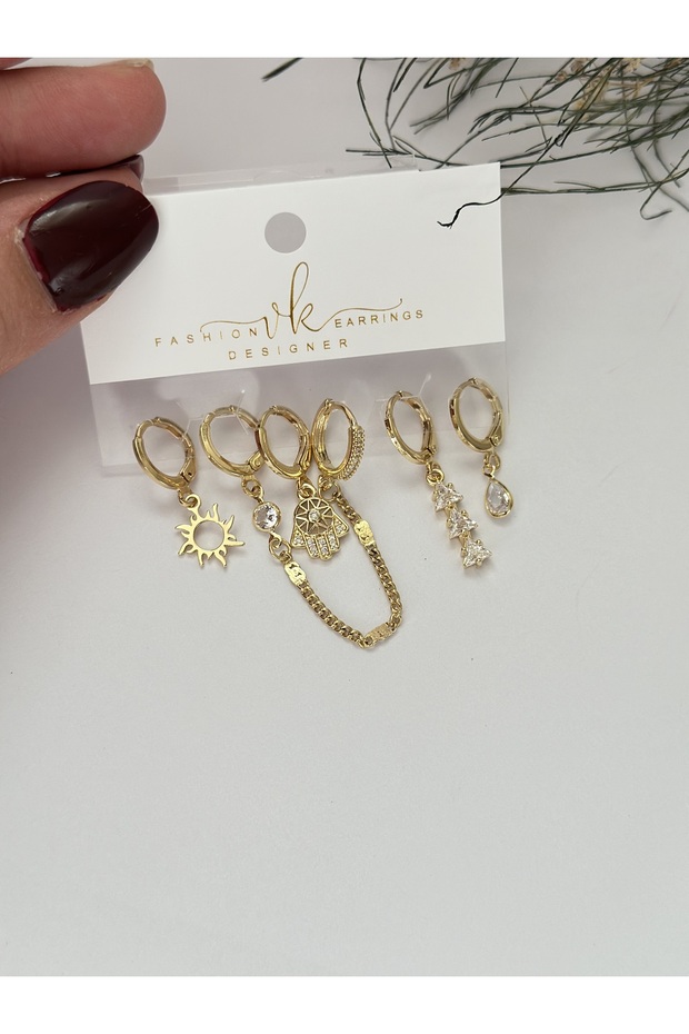 6-Piece Earrings Multiple Earrings - 1