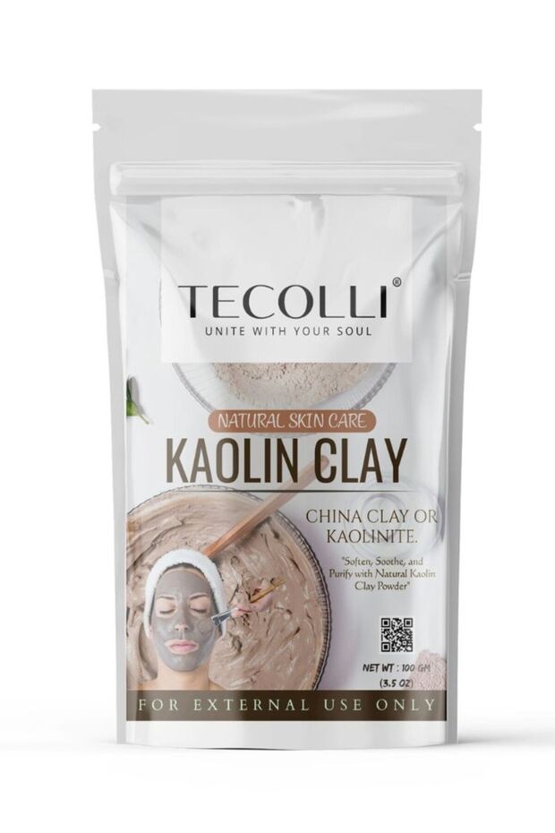 Kaolin Clay Powder For Facial clay mask |Natural exfoliator | Clear skin | (100 gm)