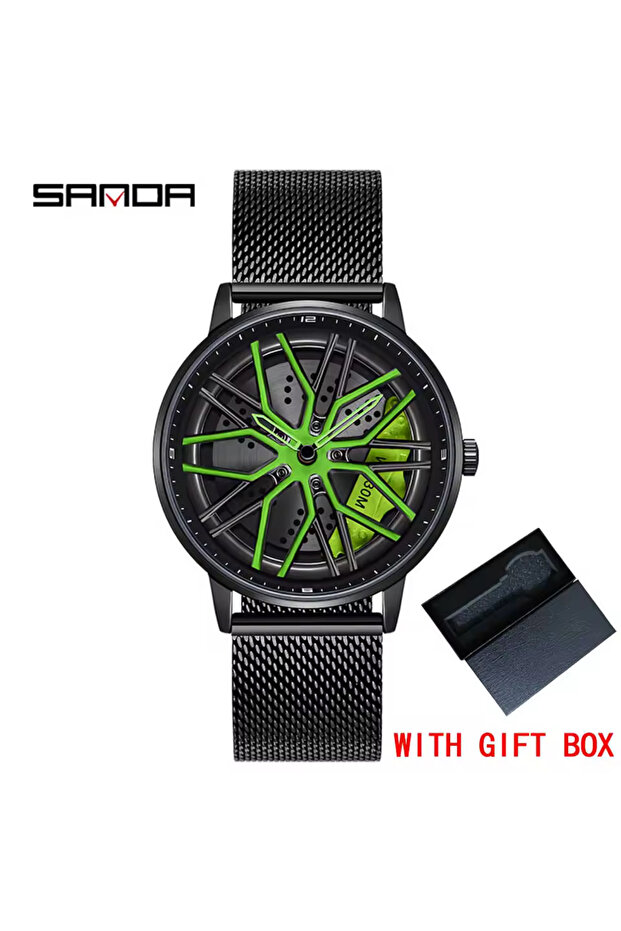 ÇELİK SPOR ARABA JANTLI İÇİ DÖNEN JANT MODEL JANTLI SAAT MODEL - 1