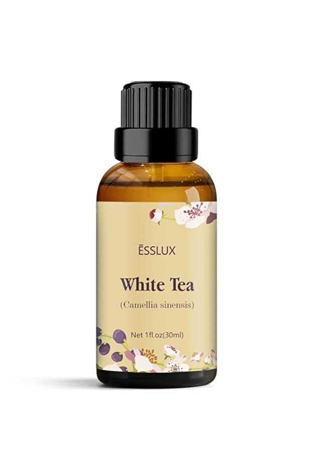 ESSLUX White Tea Essential Oil, Aromatherapy Essential Oils for Diffuser, Massage, Soap, Candle Making, Home Fragrance, 30 ml