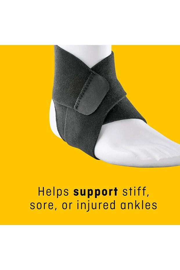 دعامة كاحل عالية الأداء، قابلة للتعديل، أسود، 48635ENR - 4