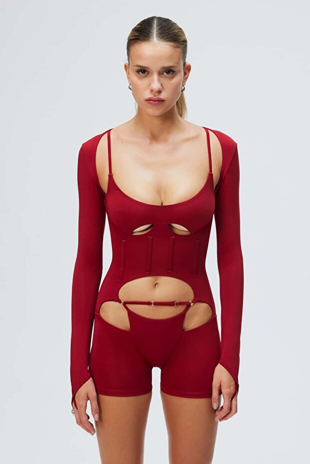 Astrid Playsuit - Bordo - 1