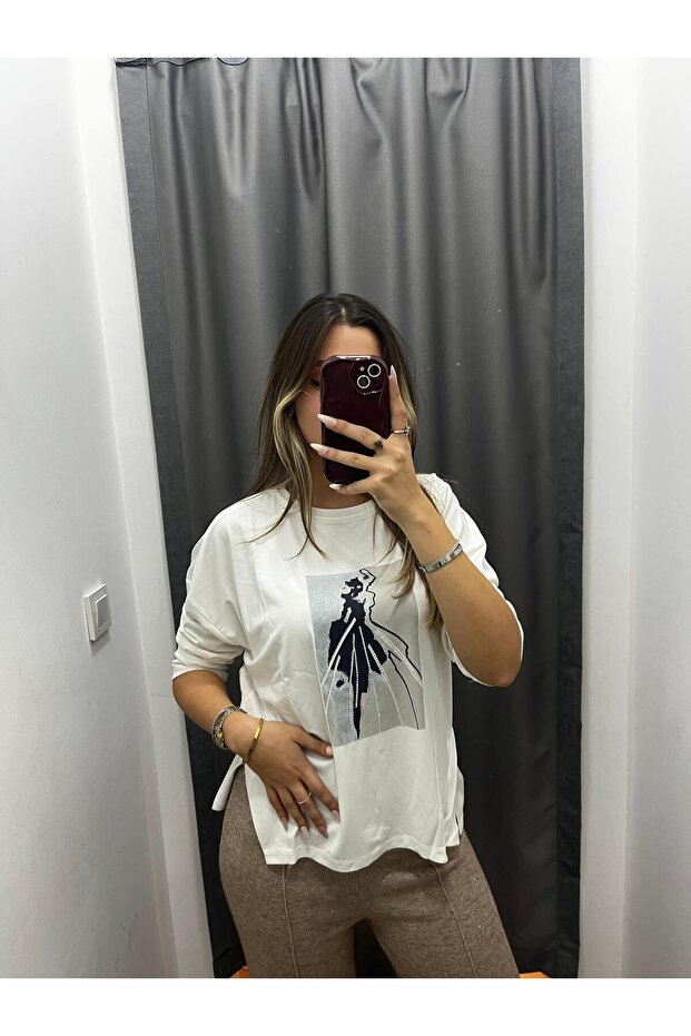 Desenli SweaT-Shırt - 3