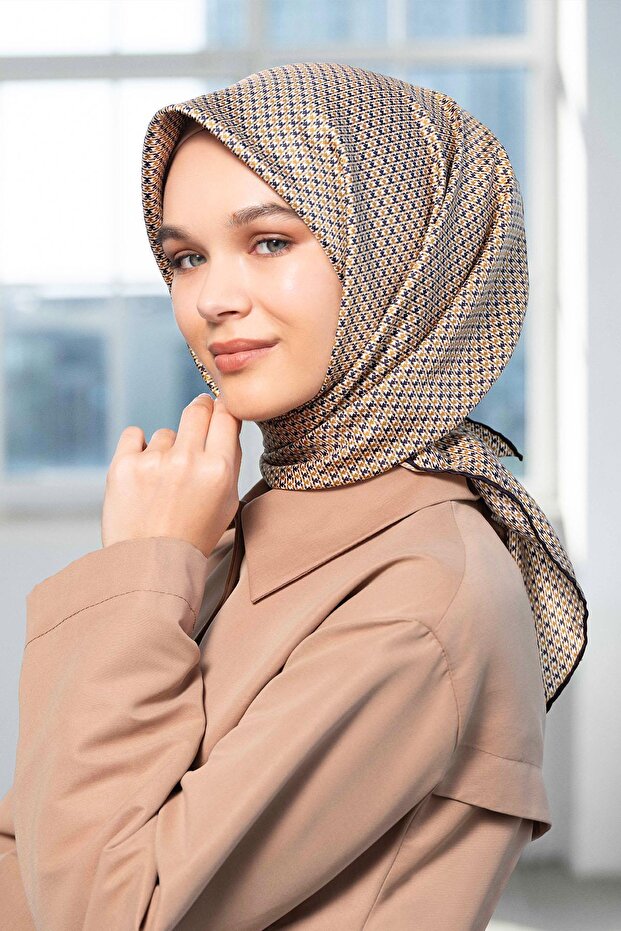 İpek Eşarp - 9210D-35 - Tivil - 1