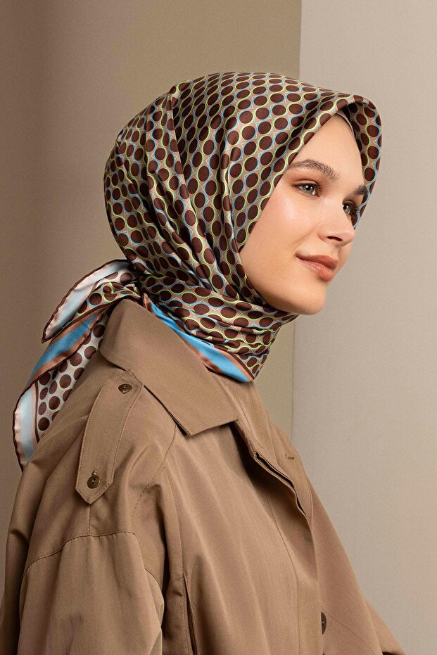 Eșarfă de mătase - 9226D-03 - Tivil - 1