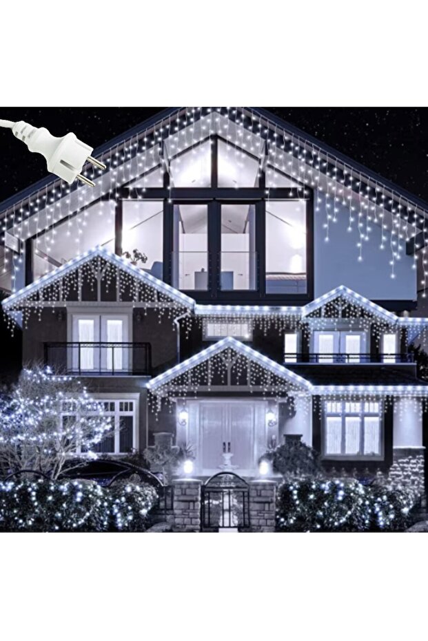 BZRSH Christmas LED String, 640 Cool White LEDs, 25m x 1m, Interconnectable, 8 Modes - 2