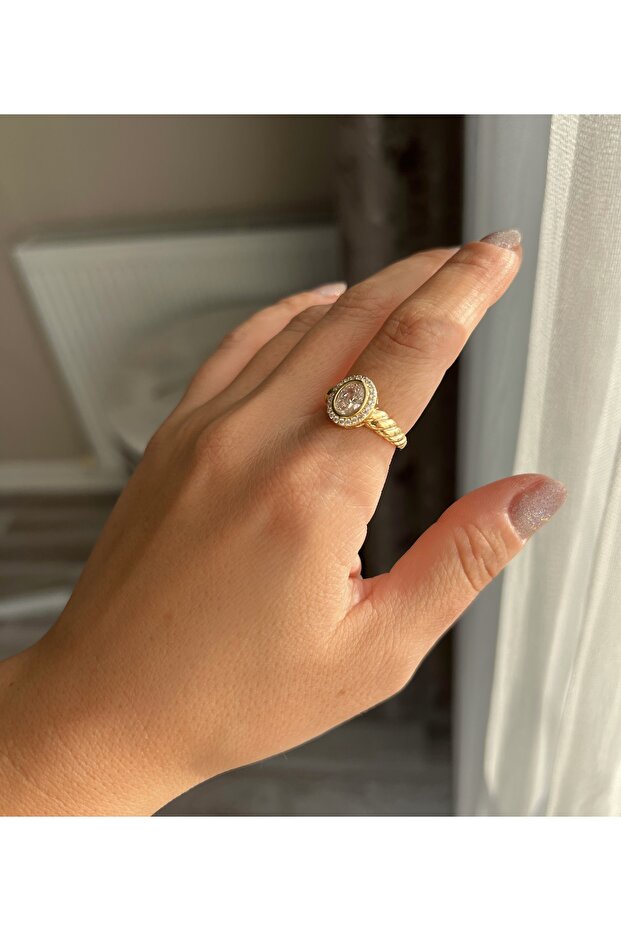 خاتم VIP بحجر بيضاوي - 2